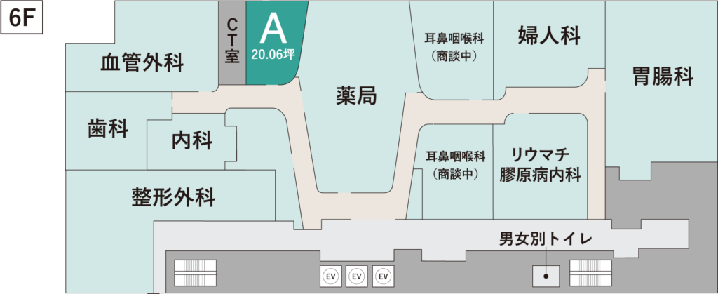 埼玉県川越駅クリニックモールU_PLACE MEDICITYフロア図