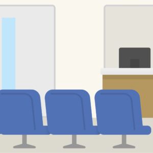 待合室のイラスト