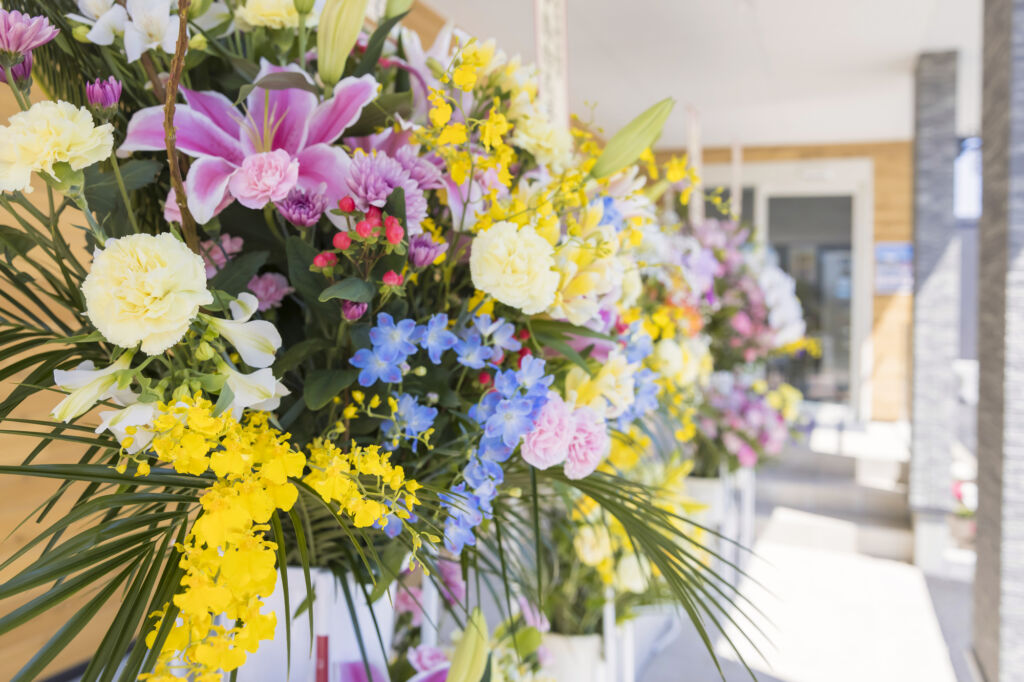 開院祝いのお花の写真