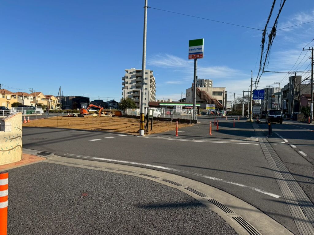 朝霞台クリニックモール予定地（写真）