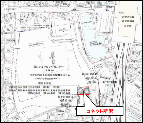 コネクト所沢周辺地図