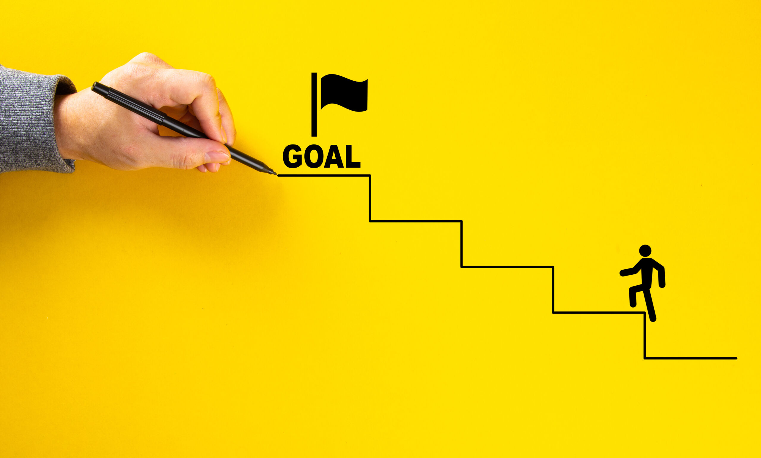 GOALに向かって歩くイメージ
